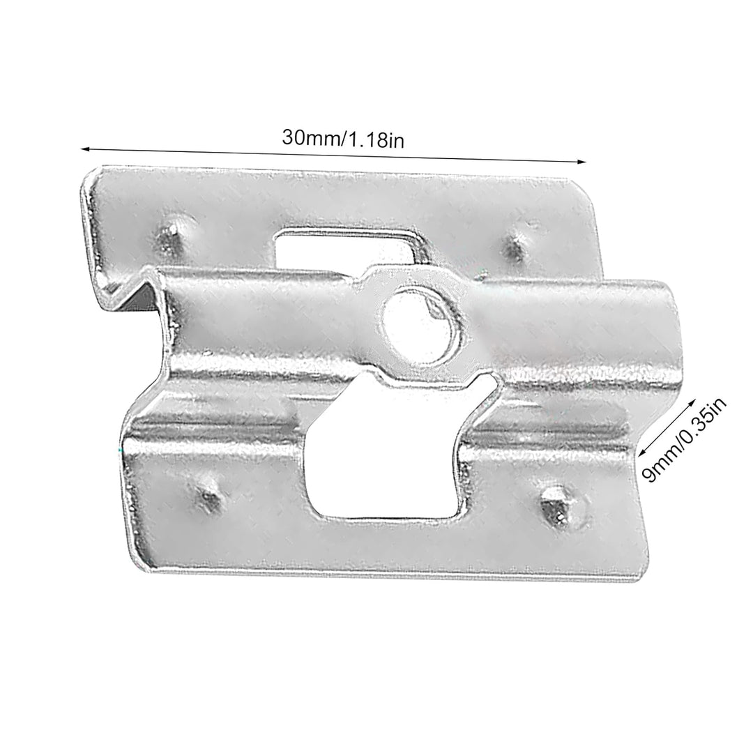 100 Stück Terrassenclips Edelstahl mit Schrauben,WPC Clips Edelstahl Terrassenclips Clips 6-9 mm WPC