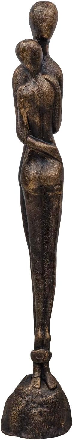 Skulptur Statue Figur Liebespaar Liebe Paar Hochzeit Eisen Garten 94cm