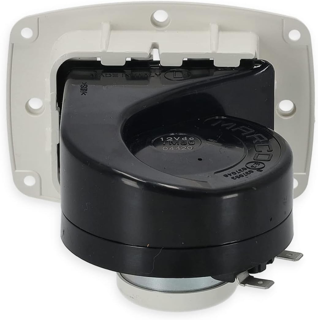 Einbauhupe Bootshupe Signalhorn Hupe Notsignal 12 Volt Farbe Weiss