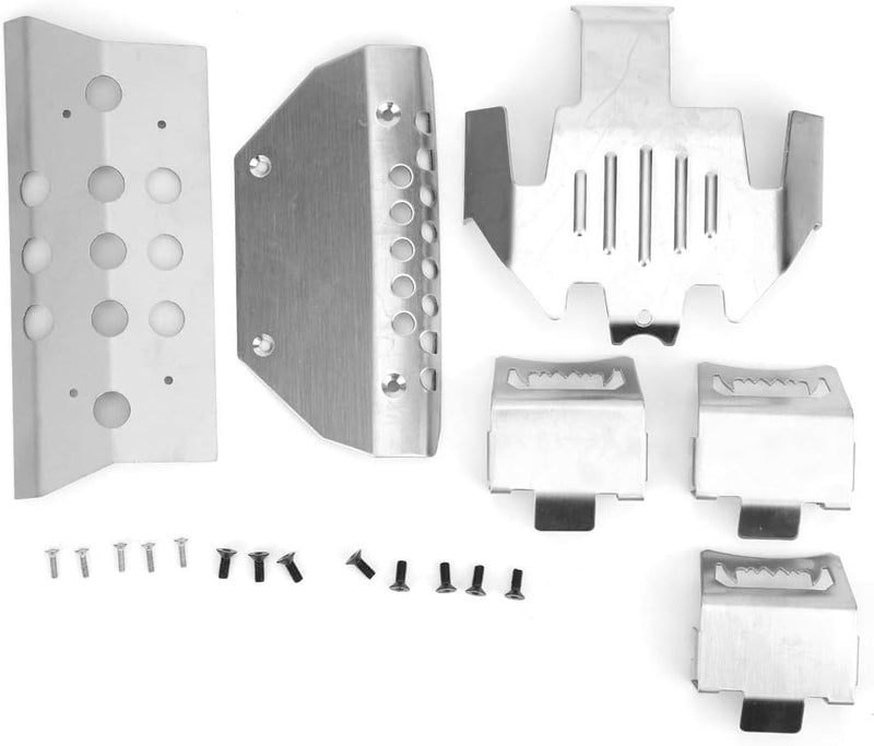 RC-Autoschutz-Unterfahrschutzplatte, 6 Stück / Satz Vorderrad-Hinterachs-Chassisschutz-Unterfahrschu