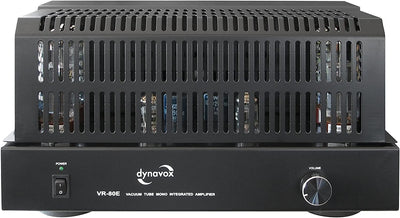 Dynavox Röhren Mono-Vollverstärker VR-80 schwarz, HiFi-Verstärker für warmen Röhren-Sound, Vintage-D
