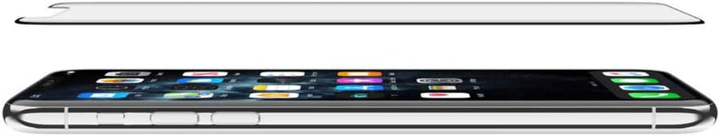 Belkin Schutzfolien F8W944zzBLK Vollflächig Premium (schwarz) Premium gehärtetes Glas mit vollständi