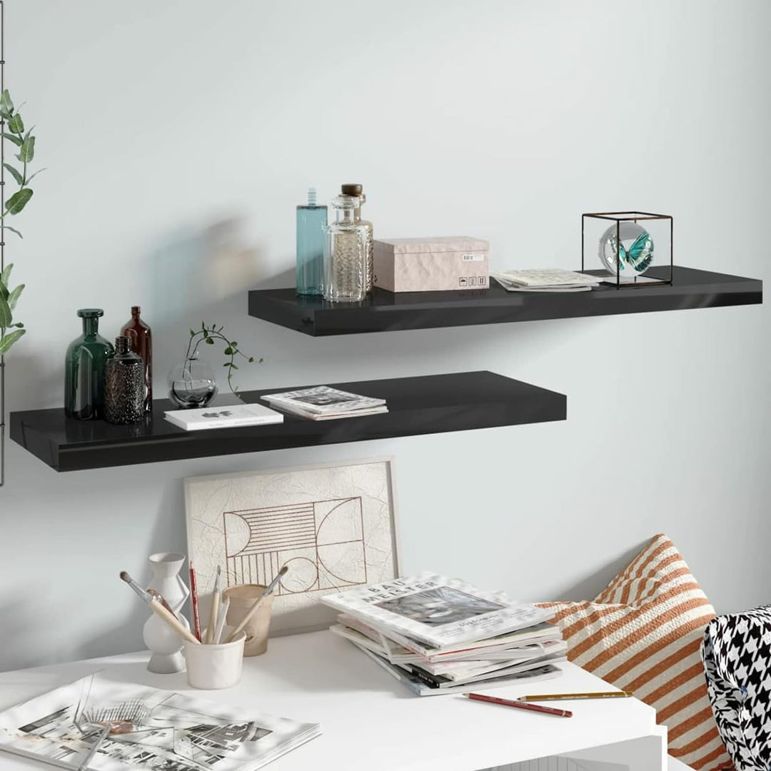 Tidyard 2 STK. Schwebende Wandregale Hängend Wandboard für Schlafzimmer, Küche, Büro, Badezimmer, Wo