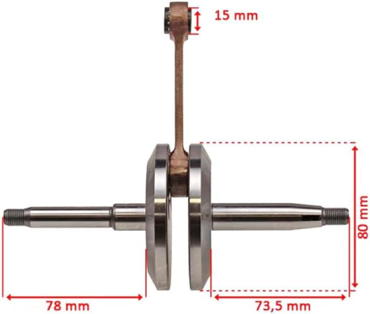 Kurbelwelle für Hercules Prima 2 3 5 6 S N SL Optima M4 M5 505/2 2-Gang