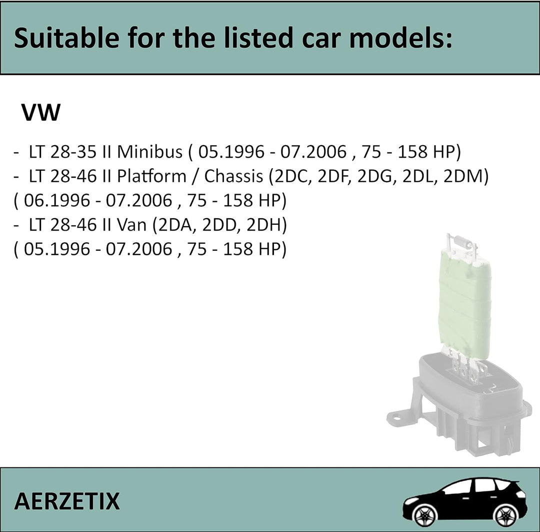 AERZETIX - C40765 - Widerstand, innenraumgebläse - polzahl: 7-polig - kompatibel mit Mercedes-Benz 0