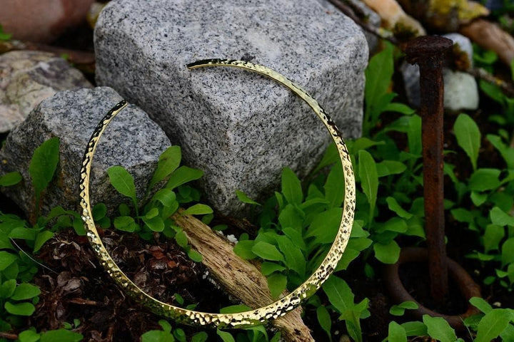 Windalf Männer Torques DVALIN Ø 15 cm Wikinger Halsreif Halsschmuck Bohemian Touch Handarbeit Messin