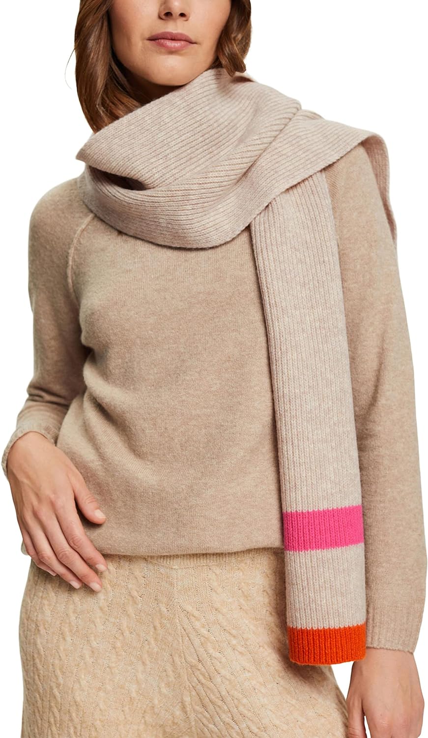 ESPRIT Damen 112ea1q313 Mode Schal, Ice, Einheitsgrösse EU