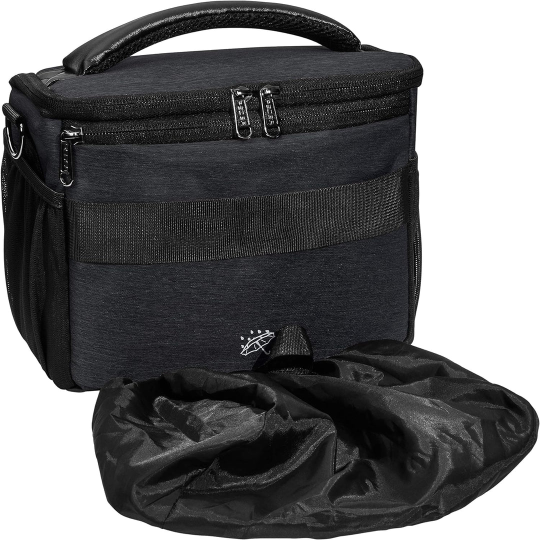 PEDEA DSLR-Kameratasche "Noble" mit Displayschutzfolie für Panasonic Lumix DMC-G2 / Pentax K-S2 / Ri