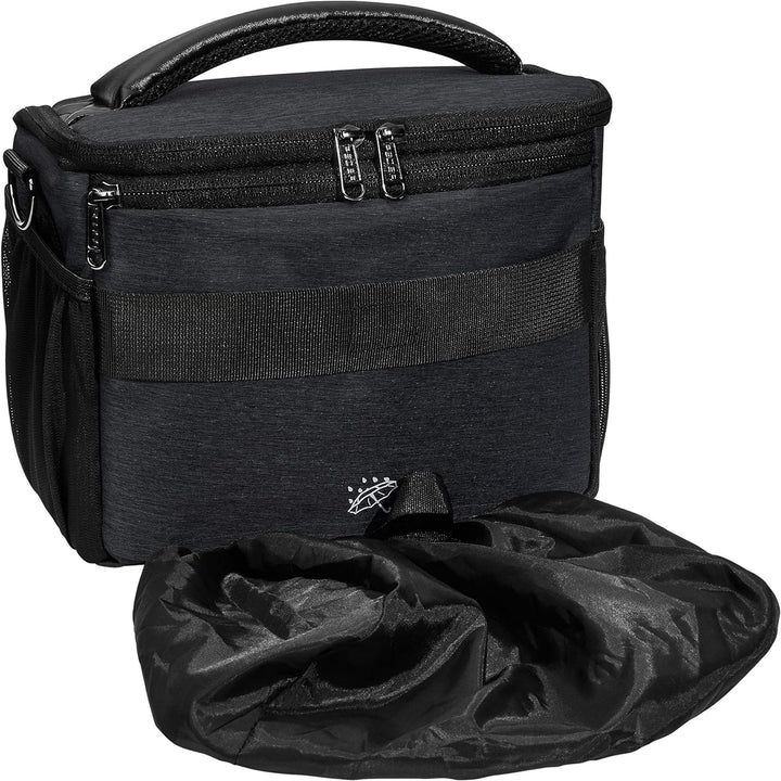 PEDEA DSLR-Kameratasche "Noble" mit Displayschutzfolie für Panasonic Lumix DMC-G2 / Pentax K-S2 / Ri