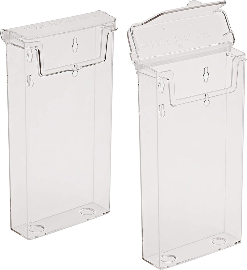 10 OD110 Stück taymar DIN Lang (DL) Prospekthalter, Prospektbox mit Deckel, Wetterfest 10er Pack DIN