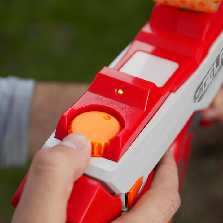 Nerf Pro Gelfire Mythic Blaster, 1600 hydrierte Gelfire Kugeln, Kugelmagazin für 800 Kugeln, mit Akk