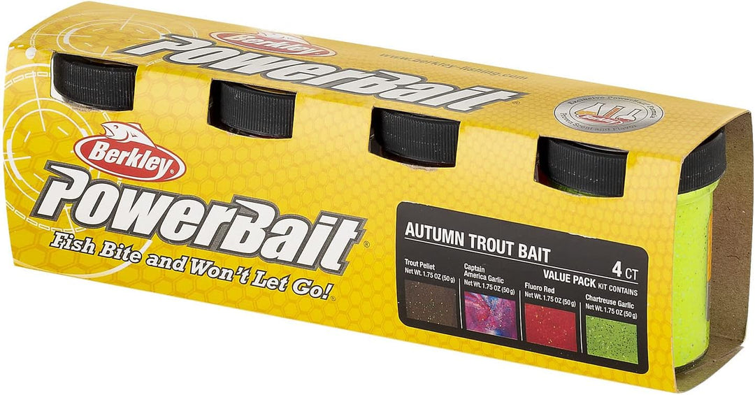 Berkley PowerBait Multi-Pack – Herbst – 4 Stuks