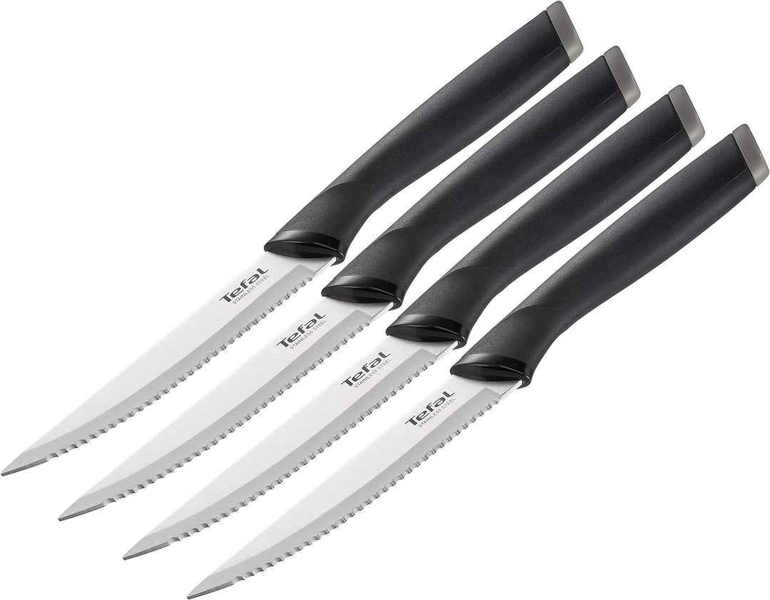Tefal K221S414 Carne Comfort, Alloy Steel, 5.3 cubic_centimeters, Schwarz One size 4er-Set Fleichmes