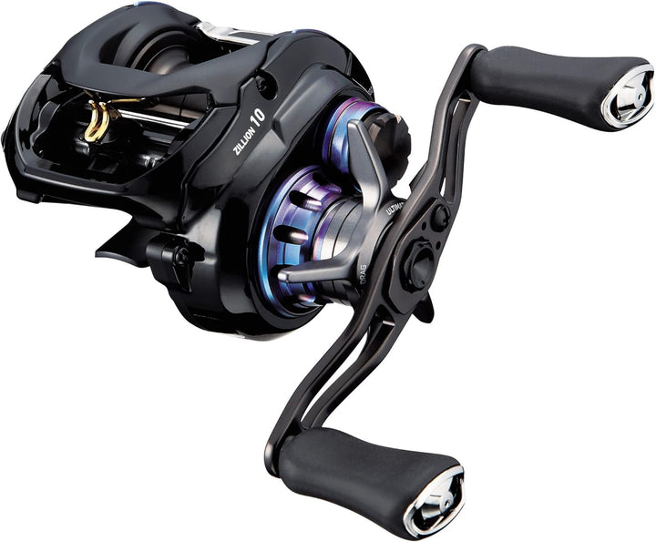 Daiwa Zillion 10.0L-SV TW - Linkshand Baitcaster Multirolle, Angelrolle fürs Angeln auf Raubfische,