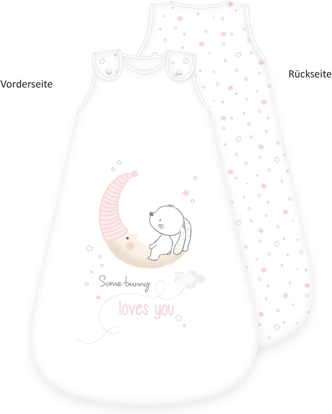 Herding Baby Best Baby-Schlafsack Little Bunny, Kaninchen-Motiv, 90 x 45 cm, Seitlich umlaufender Re
