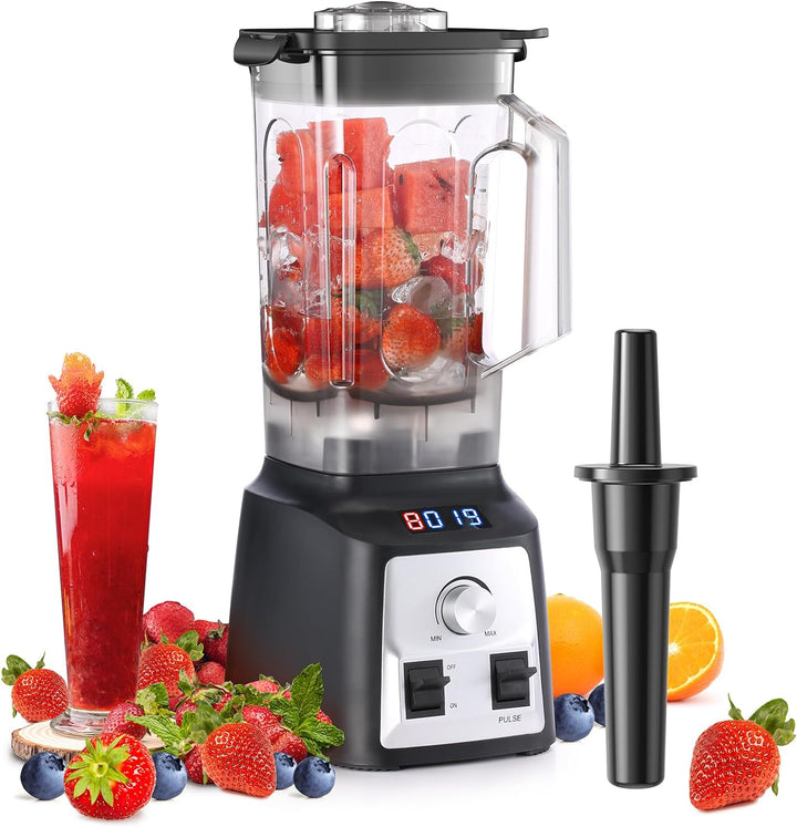 Enfmay Standmixer, 2000W Mixer Hochleistungsmixer, Stufenlose Geschwindigkeitsregulierung, 2L Smooth