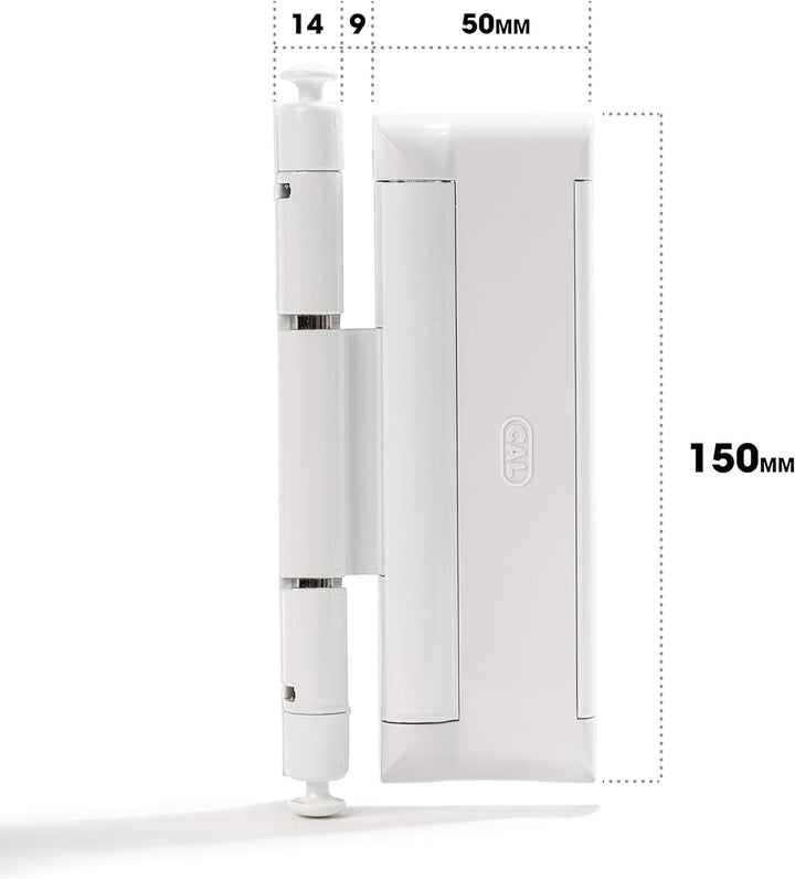 Cal Doublex XL - Fenstersicherung gegen Einbruch, auch für Balkontür, Terassentür Einbruchschutz (we