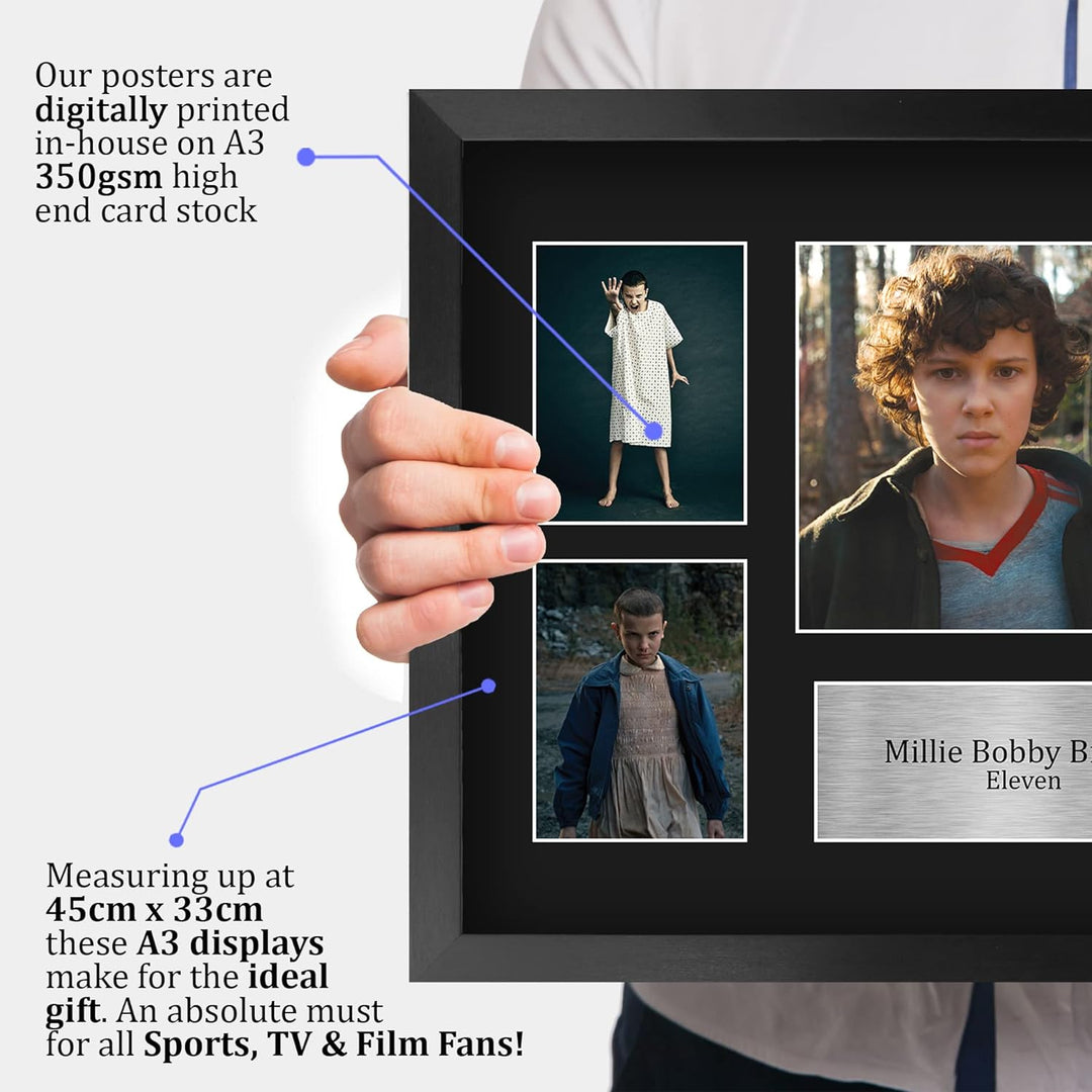 HWC Trading FR A3 Millie Bobby Brown Eleven Geschenke Gedruckt Signiert Autogramm Präsentation Foto