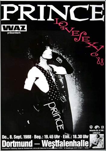 Prince - Lovesexy, Dortmund 1988 » Konzertplakat/Premium Poster | Live Konzert Veranstaltung | DIN A