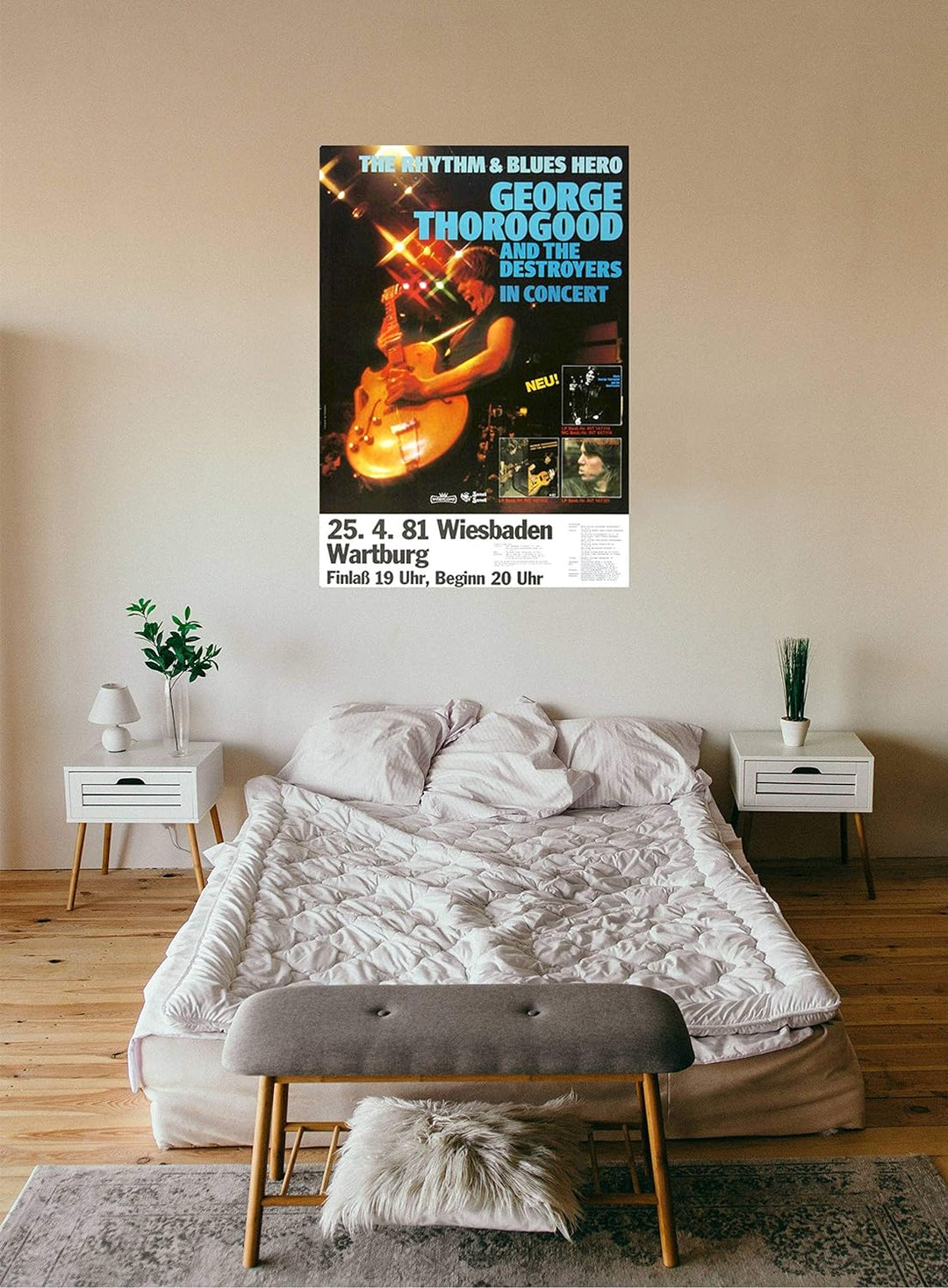 George Thorogood - In Concert, Wiesbaden 1981 » Konzertplakat/Premium Poster | Live Konzert Veransta