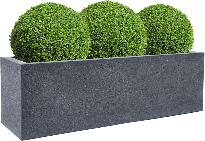 ESCHBACH® Pflanzkübel Box 60 Blei Grau Rechteckig * 60 x 20 x 20 cm * 10 Jahre Garantie 60x20x20, 60