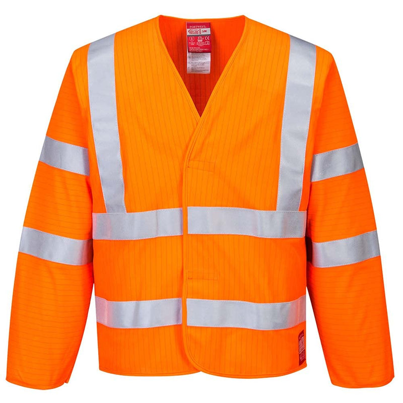 Portwest Antistatische Warnschutzjacke – schwer entflammbar, Farbe: Orange. Grösse: XXL/3XL, FR85ORR