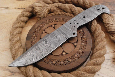 Damast Klinge Handgeschmiedete Damast Rohling Damascus blank blade 6029EA
