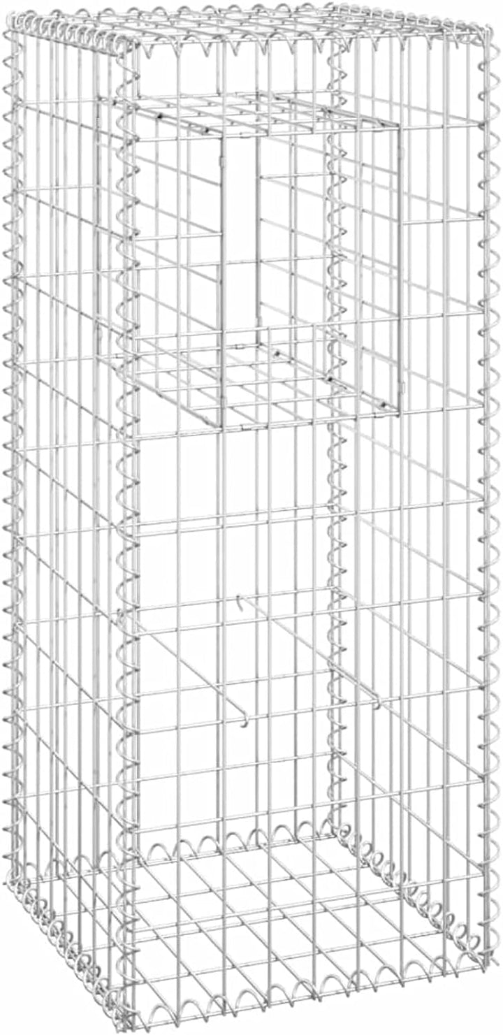 Tidyard 2 STK. Gabionensäule Gabionen Gabione Säule Säulen Steingabionen Steinkorb Drahtkorb Gabione