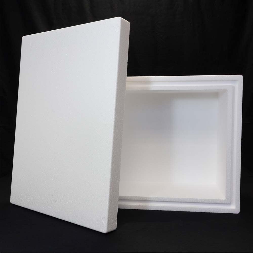 Styroporbox/Thermobox - 75,0 Liter - 79,0 x 59,0 x 36,0 cm/Wandstärke 6 cm - Styrobox