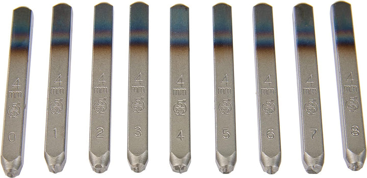 FACOM Saetze mit9 Schlagziffern im Kunststoffkastenzeichenhöhe 4 mm, 1 Stück, 293A.4