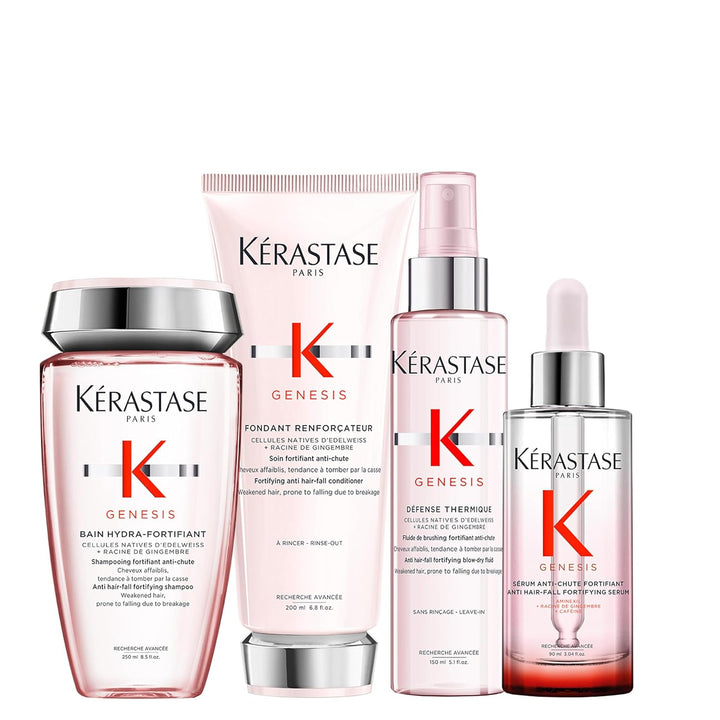 Kérastase, Genesis, Pflegeroutine mit Shampoo, Haarspülung, Haarkur & Hitzeschutzspray, Für feines u