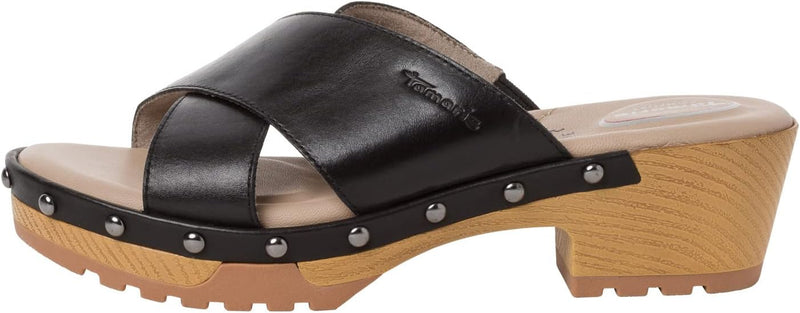 Tamaris Comfort Damen Pantolette 8-8-87301-20 Comfort fit 40 EU Weit Schwarz, 40 EU Weit Schwarz