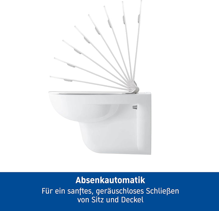 Set DURAVIT D-Code WC-Sitz mit Absenkautomatik SoftClose mit Absenkautomatik Single, mit Absenkautom