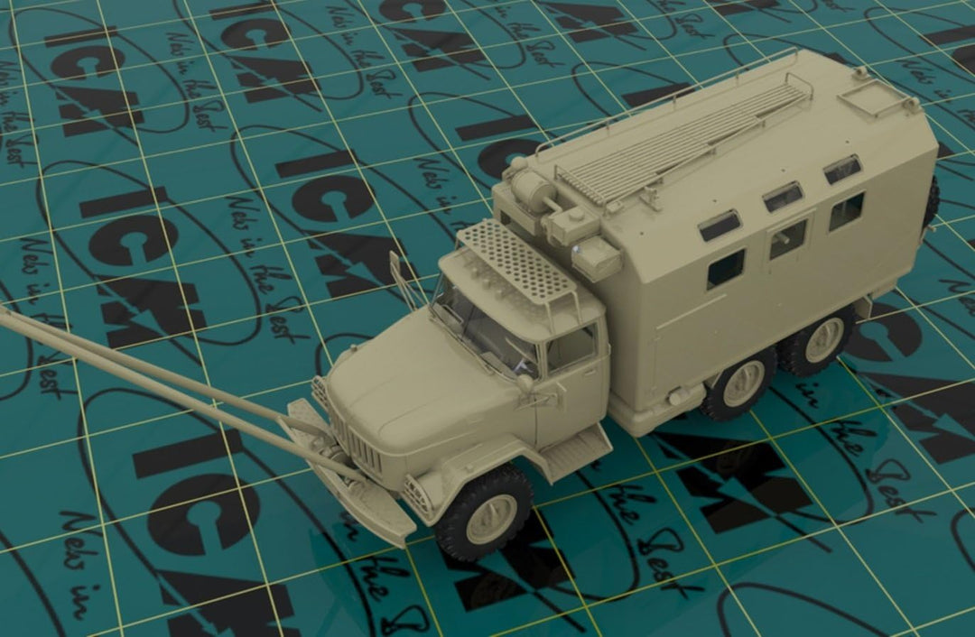 ICM 35520 Modellbausatz ZiL-131 MTO-at, Schwarz