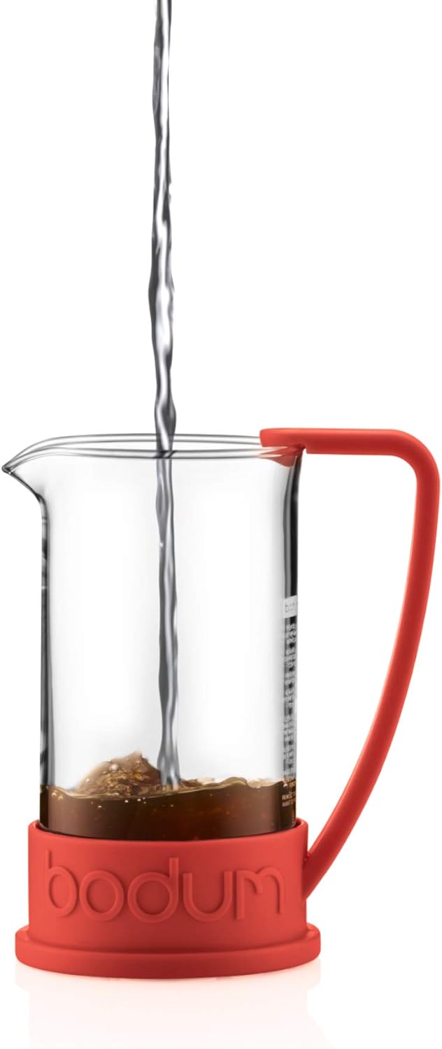 Bodum Brazil 10938-294 Kaffeebereiter 8 Tassen 1 l Rot Rot 8 Cups, Rot 8 Cups