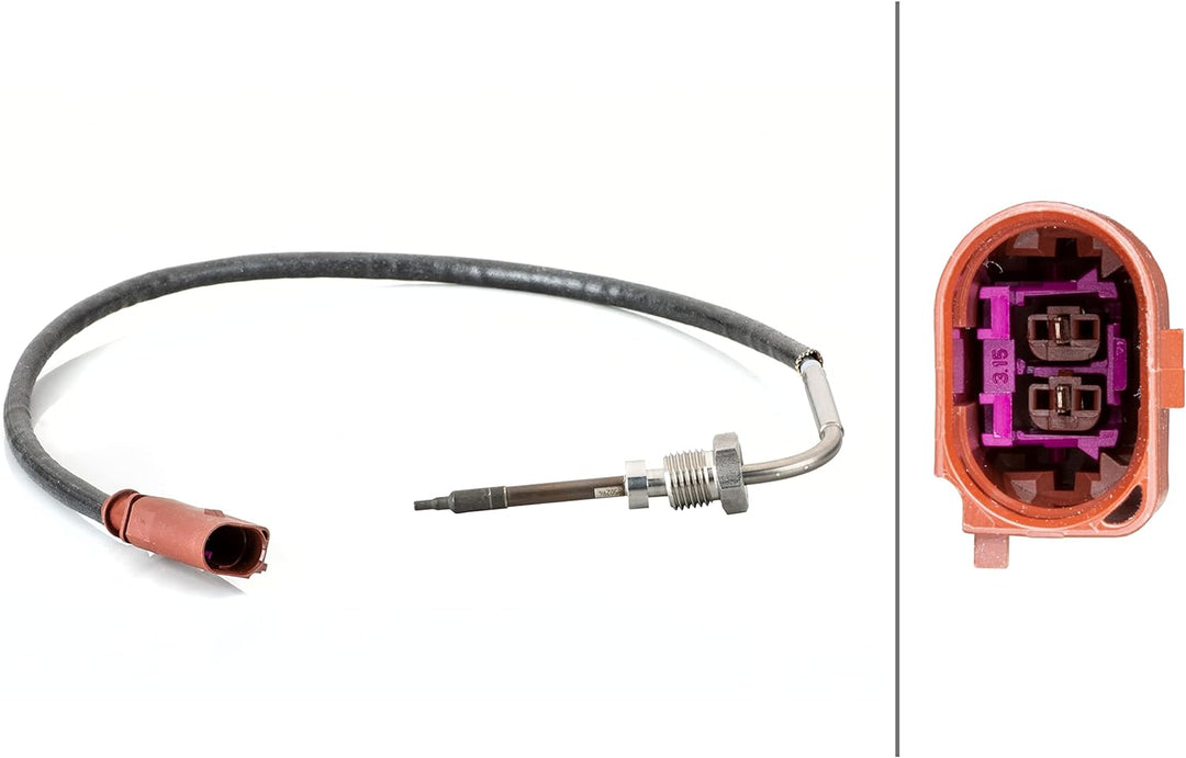 HELLA 6PT 014 495-061 Sensor, Abgastemperatur - 2-polig - geschraubt - Kabel: 440mm