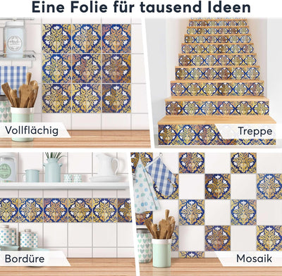 Fliesen überkleben - CREATISTO Klebefliesen Fliesenfolie I Klebefolie Fliesen Folie selbstklebend -