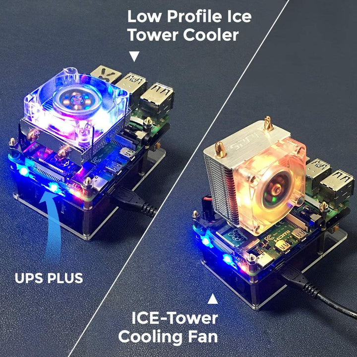 GeeekPi Raspberry Pi UPS V5 Netzteil, unterbrechungsfreie USV HAT, unterstützt 18650 Akkuladegerät P