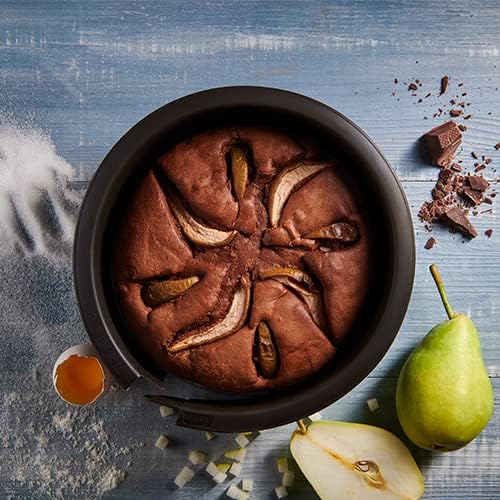 Lurch 85041 FlexiForm Springform mit Glasboden / Backform aus 100% BPA-freiem Platin Silikon (Ø 20 c