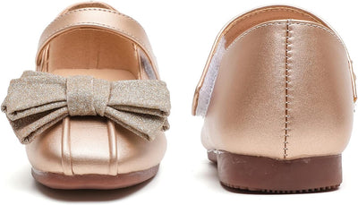 DADAWEN Klein Mädchen Mary Jane Ballerinas Prinzessin Taufschuhe 21 EU Gold, 21 EU Gold