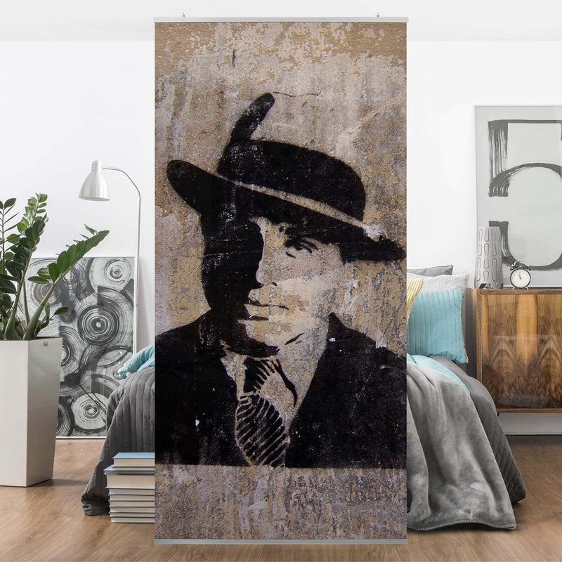 Bilderwelten Raumteiler Al Capone 250x120cm inkl. transparenter Halterung 250x120cm incl. transparen