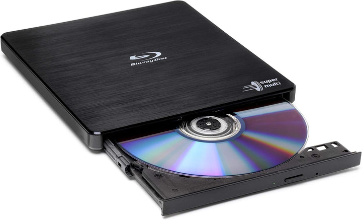 Hitachi-LG BP55 External Blu-Ray Drive, USB 2.0 Slim Portable Player/Rewriter for Laptop, Desktop PC