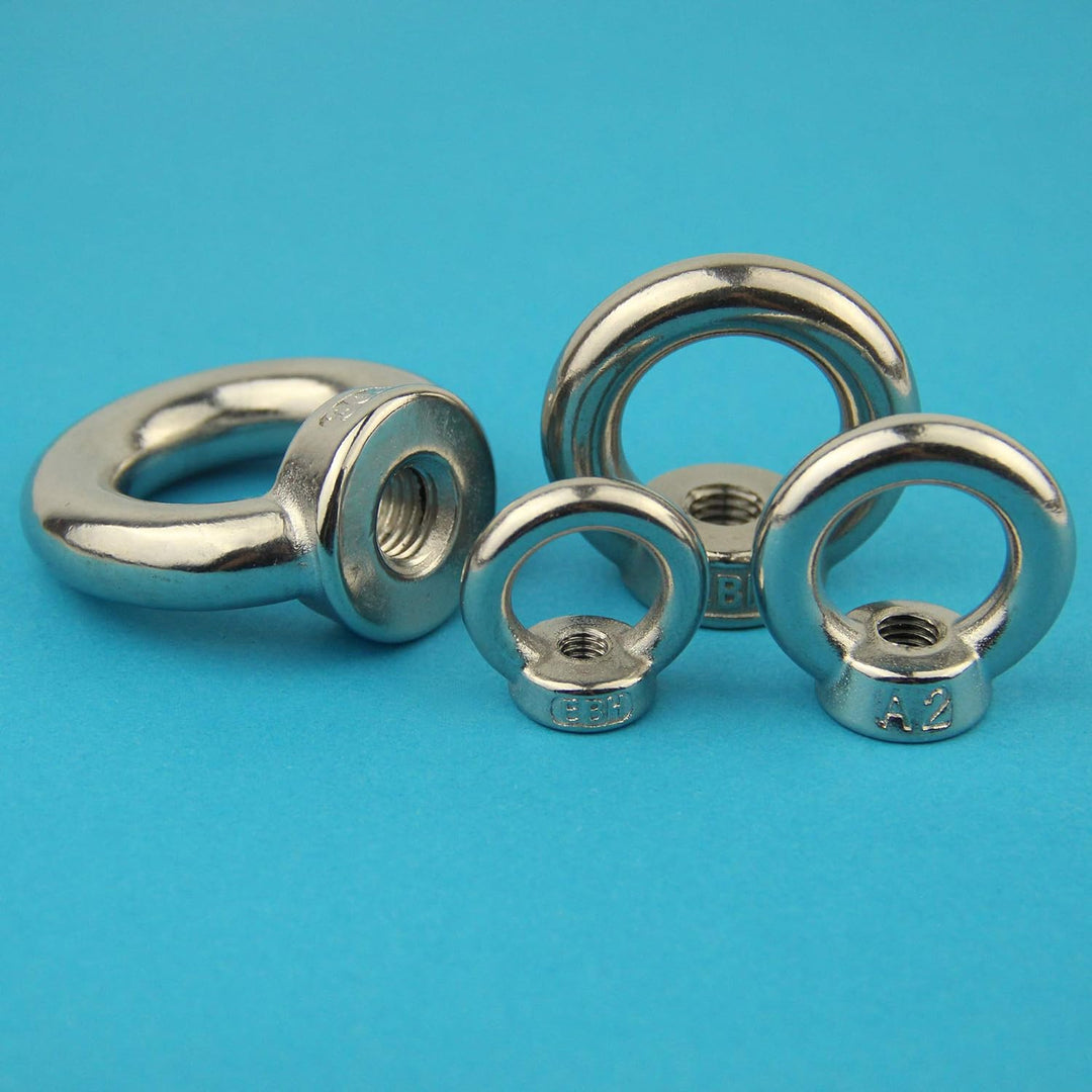 Eisenwaren2000 | M10 Ösenmutter (30 Stück) - Ringmutter ähnl. DIN 582 gegossen und poliert - Edelsta