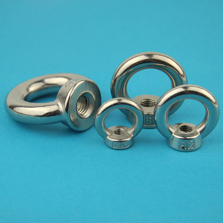 Eisenwaren2000 | M10 Ösenmutter (30 Stück) - Ringmutter ähnl. DIN 582 gegossen und poliert - Edelsta