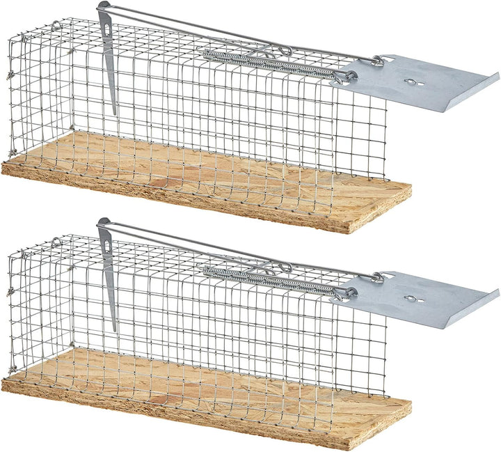 ARTECSIS 2 Lebendfallen für Ratten 29x12x12cm aus OSB-Holz und verzinktem Stahl/Effektiv., 2