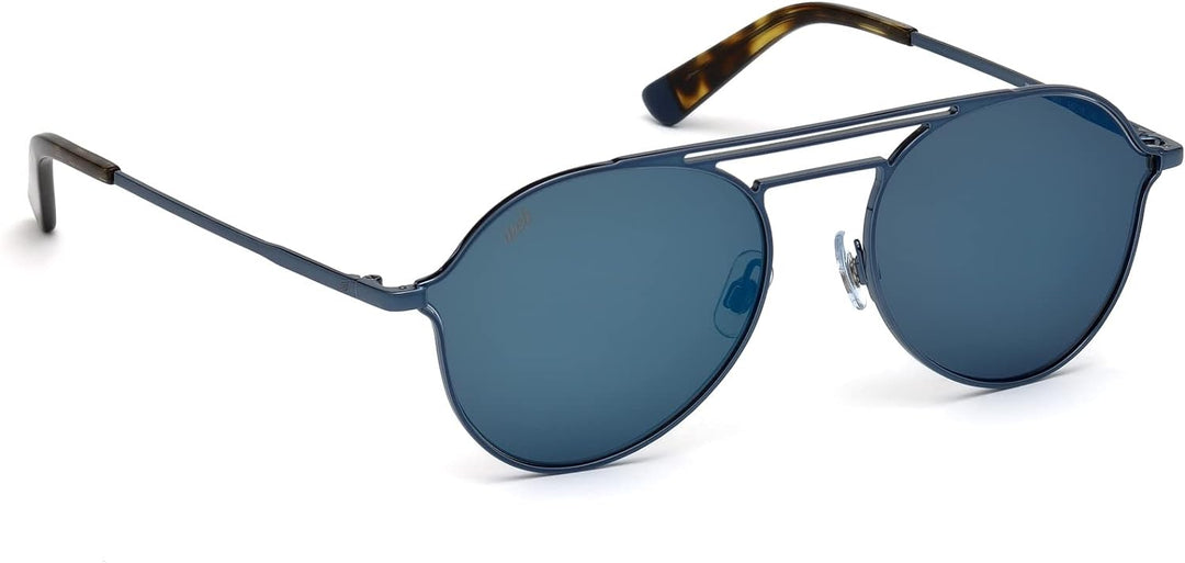 WEB Unisex-Erwachsene WE0230 90X 56 Brillengestelle, Blau (Blu LucBlu Specchiato), 56.0