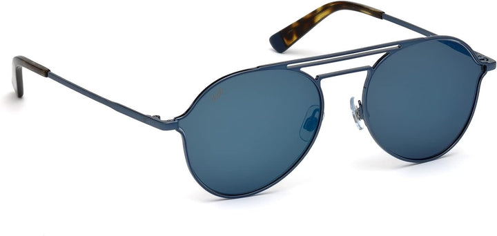 WEB Unisex-Erwachsene WE0230 90X 56 Brillengestelle, Blau (Blu LucBlu Specchiato), 56.0
