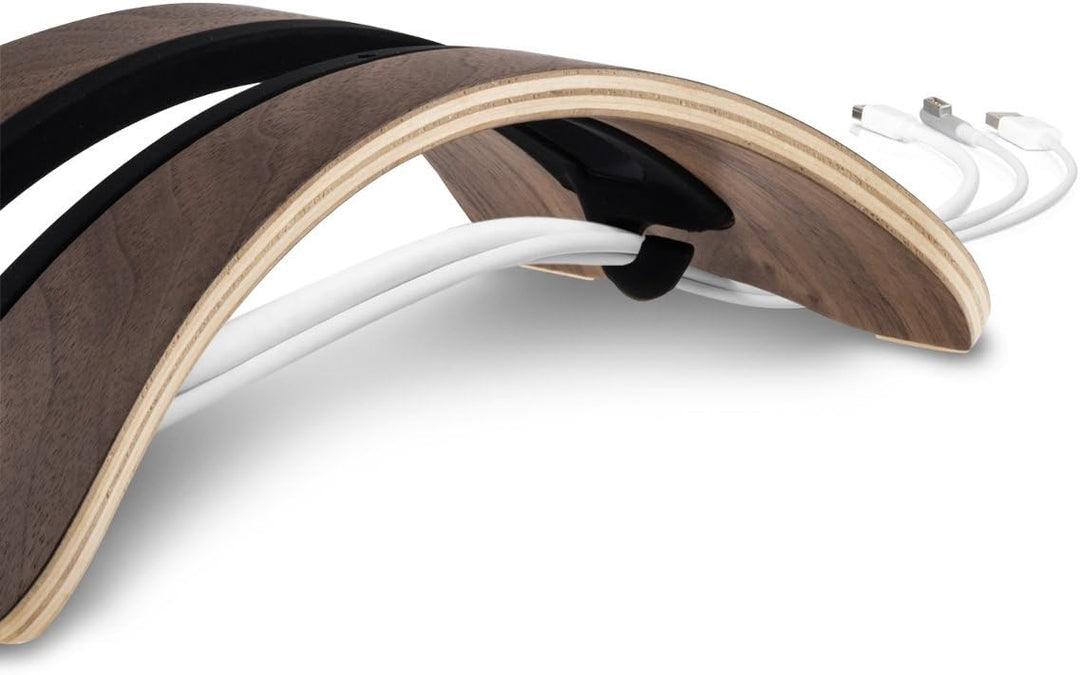 kalibri Laptop Ständer Notebook Stand - Halterung aus Holz 3X Silikoneinsatz für MacBook Air/Pro/Pro