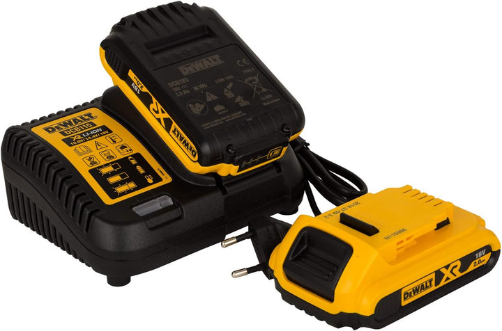 DeWalt DCB115D2-QW Akku-Kit (2 x 18 V / 2 Ah plus DCB 115), 18 V
