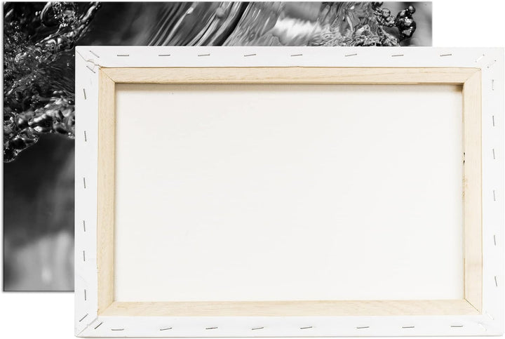 deyoli Wasser in Bewegung Format: 80x60 Effekt: Schwarz&Weiss als Leinwandbild, Motiv fertig gerahmt